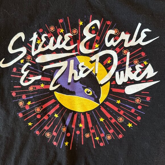 Steve Earle & The Dukes Jerry Jeff 2024 Tour T-Shirt - Picture 1 of 4